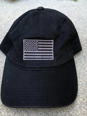 RAPID DOMINANCE USA Flag Hat American Adjustable Dad Cap Men's Black